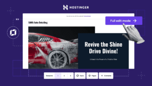 5 Hostinger Website Builder - Full edit mode